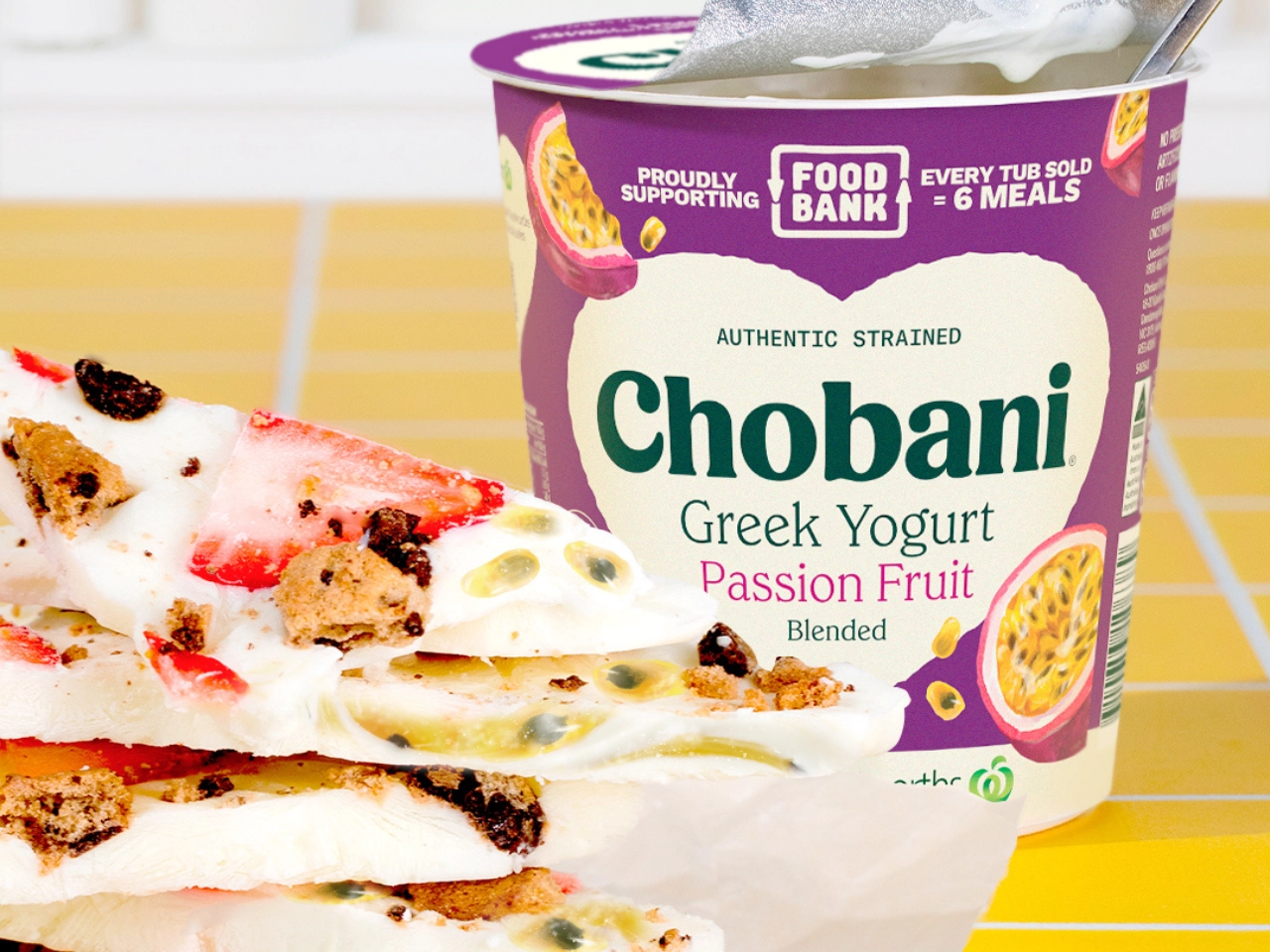 Passionfruit Frozen Yogurt Bark - Chobani Australia